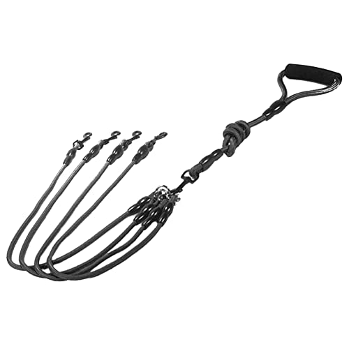 SH-RuiDu Haustier-Hundeleine, 2/3/4-Wege, strapazierfähig, kein Verheddern, geflochtenes Nylon, für 2/3/4 kleine, mittelgroße und große Hunde, Spaziergänge und Training SH-RuiDu Haustier-Hundeleine, 2/3/4-Wege, strapazierfähig, kein Verheddern, geflochtenes Nylon, für 2/3/4 kleine, mittelgroße und große Hunde, Spaziergänge und Training von SH-RuiDu