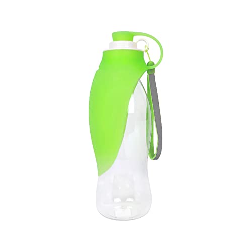 SH-RuiDu Hunde-Wasserflasche, 590 ml, tragbare Reise-Haustier-Wasserflasche mit faltbarem Wassernapf, Haustier-Wasserspender von SH-RuiDu