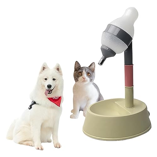 SH-RuiDu Wasserspender für Haustiere, höhenverstellbar, stehend, Wasserspender für Haustiere, automatische Fütterung von Wasser für Hunde und Katzen von SH-RuiDu