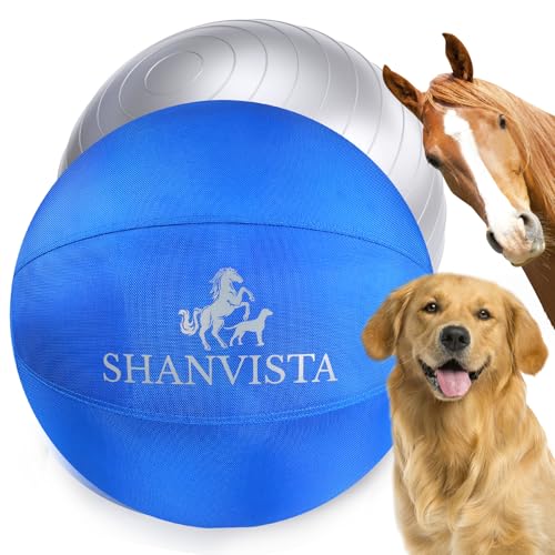 Herding Ball für Hunde, 55,9 cm, robuster Hüteball für australische Schäferhunde und Border Collies – langlebiges Trainingsspielzeug für mittelgroße und große Rassen – Spielen im Freien und im Garten von SHANVISTA