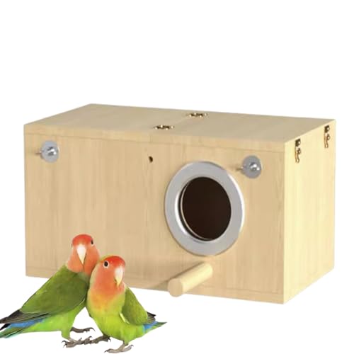 Robuster Nistkasten, Sittich-Nistkasten, Vogelnest-Aufzuchtkasten, Käfig-Holzhaus, für Finken-Lovebirds, Nymphensittiche, Wellensittiche, Sittiche, Zuckergleiter, Eichhörnchen, Ratten, Finken Robuster Nistkasten, Sittich-Nistkasten, Vogelnest-Aufzuchtkasten, Käfig-Holzhaus, für Finken-Lovebirds, Nymphensittiche, Wellensittiche, Sittiche, Zuckergleiter, Eichhörnchen, Ratten, Finken von SHAOYI