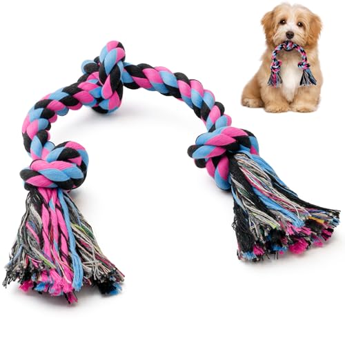 SHARLOVY Puppy Rope Toy, Dog Rope Toy for Small Dogs, Puppy Tething Toys, Cotton Interactive Tug of War Dog Toy for Puppy Langeweile, Dog Chew Toys for Aggressive Chewers Small Breed von SHARLOVY
