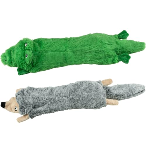SHARLOVY Quietschendes Hundespielzeug, keine Füllung, 2 Stück, Plüsch-Hundespielzeug für große Hunde, knisterndes Hundespielzeug, langlebiges Kauspielzeug, Plüsch, niedliche Tiere, Welpenspielzeug zum SHARLOVY Quietschendes Hundespielzeug, keine Füllung, 2 Stück, Plüsch-Hundespielzeug für große Hunde, knisterndes Hundespielzeug, langlebiges Kauspielzeug, Plüsch, niedliche Tiere, Welpenspielzeug zum von SHARLOVY