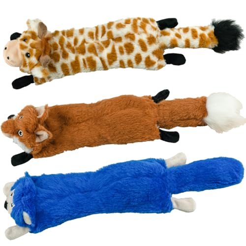 SHARLOVY Quietschendes Hundespielzeug, keine Füllung, 3 Stück, Hundespielzeug für kleine Hunde, knisterndes Hundespielzeug, langlebiges Kauspielzeug, Plüsch, niedliche Tiere, Welpenspielzeug zum SHARLOVY Quietschendes Hundespielzeug, keine Füllung, 3 Stück, Hundespielzeug für kleine Hunde, knisterndes Hundespielzeug, langlebiges Kauspielzeug, Plüsch, niedliche Tiere, Welpenspielzeug zum von SHARLOVY