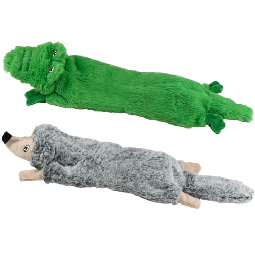 SHARLOVY Quietschendes Hundespielzeug für Hunde, keine Füllung, 2 Stück, Plüsch-Hundespielzeug für mittelgroße Hunde, knisterndes Hundespielzeug, langlebiges Kauspielzeug, niedliche Tiere, SHARLOVY Quietschendes Hundespielzeug für Hunde, keine Füllung, 2 Stück, Plüsch-Hundespielzeug für mittelgroße Hunde, knisterndes Hundespielzeug, langlebiges Kauspielzeug, niedliche Tiere, von SHARLOVY
