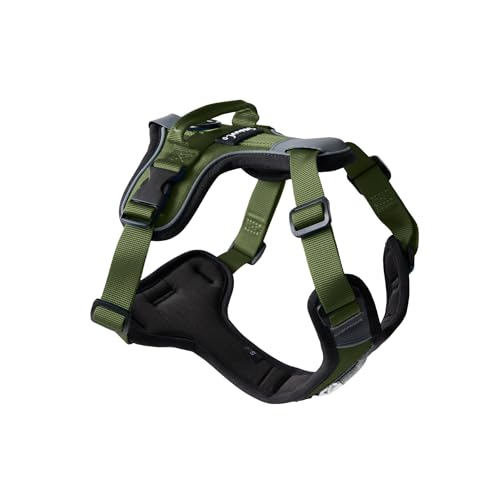 ShawnCo Basecamp Hundegeschirr, Ziehfreie Weste für Haustiere, mit 3 Leinen-Clips, gepolstert, reflektierend, leicht, verstellbar, mit Griff für kleine, mittelgroße und große Hunde, Grün ShawnCo Basecamp Hundegeschirr, Ziehfreie Weste für Haustiere, mit 3 Leinen-Clips, gepolstert, reflektierend, leicht, verstellbar, mit Griff für kleine, mittelgroße und große Hunde, Grün von SHAWNCO
