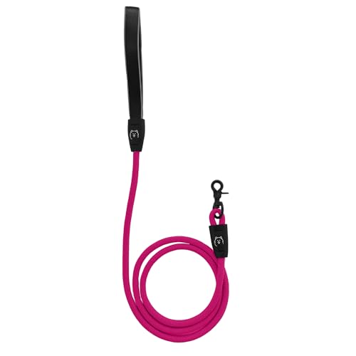 ShawnCo Basecamp Hundeleine aus Seil, hochwertig, langlebig, mit weichem Neopren gepolstertem, reflektierendem Griff für kleine, mittelgroße und große Hunde (Orchidee, 1,8 m) von SHAWNCO