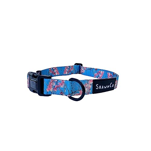 ShawnCo Dream Walk Hundehalsband, hochwertig, verstellbar und bequem, für kleine, mittlere, große und extra große Hunde (Größe L, Sommersprossengarten) von SHAWNCO