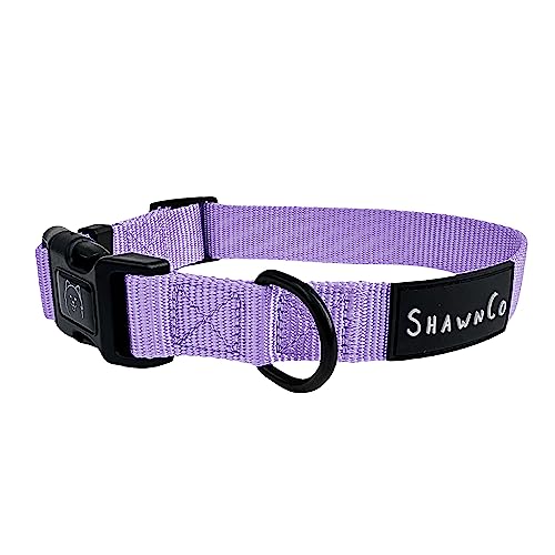 ShawnCo Dream Walk Hundehalsband, hochwertig, verstellbares und bequemes Haustierhalsband für kleine, mittlere, große und extra große Hunde (L, ICY Lila) von SHAWNCO