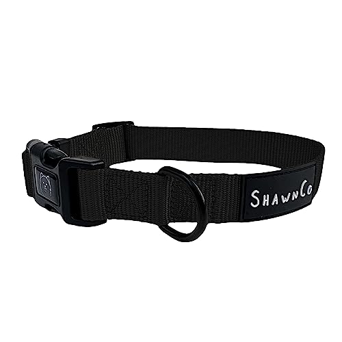 ShawnCo Dream Walk Hundehalsband, hochwertig, verstellbares und bequemes Haustierhalsband für kleine, mittlere, große und extra große Hunde (L, Mitternacht) von SHAWNCO
