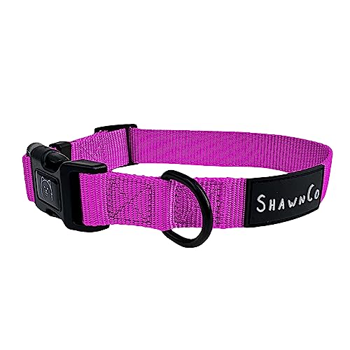 ShawnCo Dream Walk Hundehalsband, hochwertig, verstellbares und bequemes Haustierhalsband für kleine, mittlere, große und extra große Hunde (L, Orchidee) von SHAWNCO