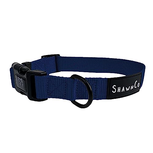 ShawnCo Dream Walk Hundehalsband, hochwertig, verstellbares und bequemes Haustierhalsband für kleine, mittlere, große und extra große Hunde (L, Pacific Blue) von SHAWNCO