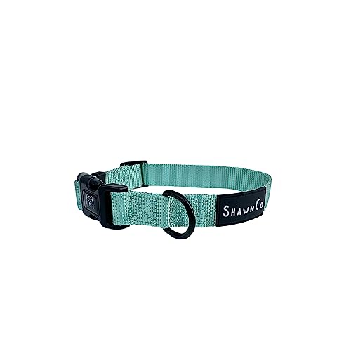 ShawnCo Dream Walk Hundehalsband, hochwertig, verstellbares und bequemes Haustierhalsband für kleine, mittlere, große und extra große Hunde (M, Seafoam) von SHAWNCO