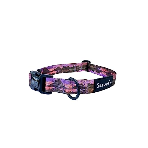 ShawnCo Dream Walk Hundehalsband, hochwertig, verstellbares und bequemes Haustierhalsband für kleine, mittlere, große und extra große Hunde (S, Montana Daydream) von SHAWNCO
