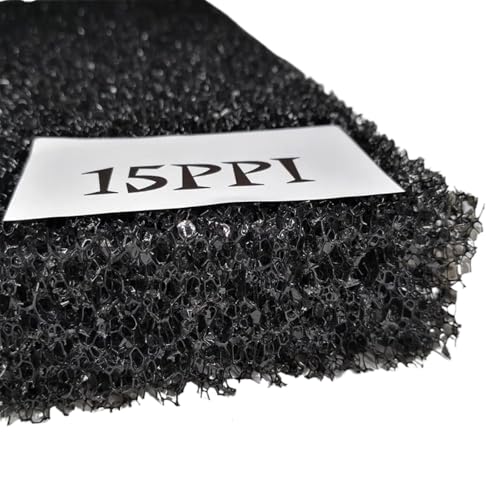 Aquarium Filter Floss Praktische Fliter Baumwolle Schwamm Teich Schwarz Schaum Tank Für Aquarien(50cmx50cmx2cm,15PPI) von SHBHWS