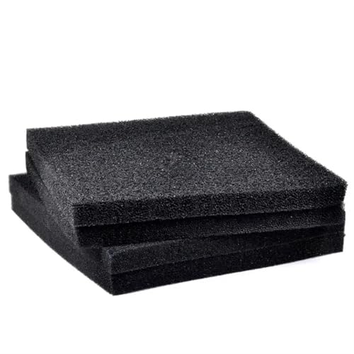 SHBHWS Schwarzer Filtrationsschaum for Aquarien, biochemischer Filterschwamm, Skimmer, Lange Nutzungsdauer Für Aquarien(25PPI,50x50x4cm) von SHBHWS