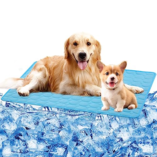 SHEJIZE Kühlmatte für Hunde, tragbar, waschbar, wiederverwendbar, hält Haustiere bei Sommerhitze kühl, Kühlkissen für Hunde, Haustier-Kühlmatte für Hunde, Kühlmatte für Hundekäfige, Kühlkissen für SHEJIZE Kühlmatte für Hunde, tragbar, waschbar, wiederverwendbar, hält Haustiere bei Sommerhitze kühl, Kühlkissen für Hunde, Haustier-Kühlmatte für Hunde, Kühlmatte für Hundekäfige, Kühlkissen für von SHEJIZE