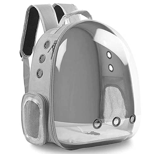 Haustier Fluggesellschaft Rucksack Tragetasche Katze Tragetasche Kleine Hunde Reiserucksack Welpe Transparent Rucksack Katze Transporttasche von SHENDAF