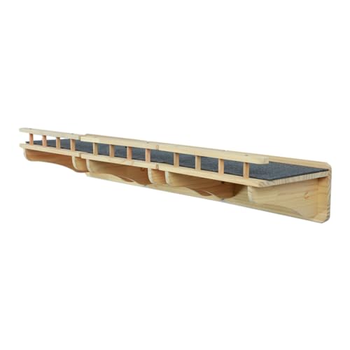 Katzenregale aus natürlichem Massivholz, Wandmontage, 120 x 30 cm, Superautobahn, Gehweg, Balkon, Wandmöbel, Regale, Wandstufen, Treppen, Sitzstange Katzenregale aus natürlichem Massivholz, Wandmontage, 120 x 30 cm, Superautobahn, Gehweg, Balkon, Wandmöbel, Regale, Wandstufen, Treppen, Sitzstange von SHENGOCASE