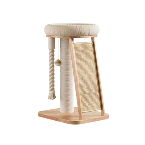 SHENGOCASE Naturholz Kratzbaum Turm Sisal Kratzbaum Rampe Kuschelbett SHENGOCASE Naturholz Kratzbaum Turm Sisal Kratzbaum Rampe Kuschelbett von SHENGOCASE