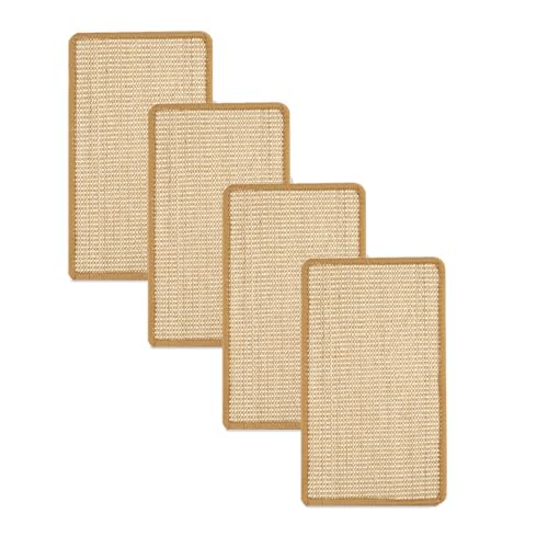 SHENGOCASE Sisal-Kratzmatte für Katzen, 25,4 x 39,9 cm, mit Klettbändern für Wand, Couch, Fensterstange, Katzenwand, Möbelregal, 4 Stück SHENGOCASE Sisal-Kratzmatte für Katzen, 25,4 x 39,9 cm, mit Klettbändern für Wand, Couch, Fensterstange, Katzenwand, Möbelregal, 4 Stück von SHENGOCASE