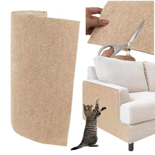 SHENGOCASE Teppichmatte, zuschneidbar, selbstklebend, Ersatz für Kratzbaum, Regale, Katzenwand, Möbelstufen, Katzenteppich, Kratzbaum, Couchschutz, 199,9 x 40,1 cm, Beige SHENGOCASE Teppichmatte, zuschneidbar, selbstklebend, Ersatz für Kratzbaum, Regale, Katzenwand, Möbelstufen, Katzenteppich, Kratzbaum, Couchschutz, 199,9 x 40,1 cm, Beige von SHENGOCASE