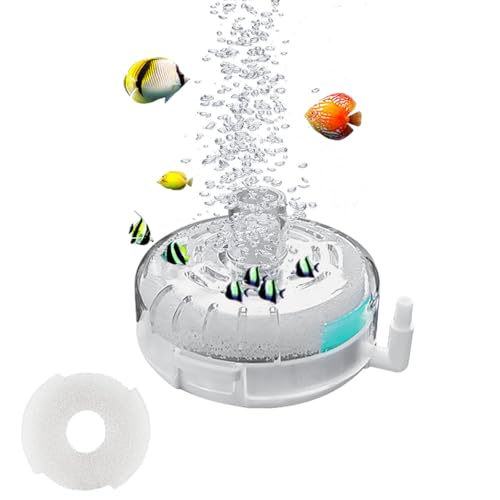 SHENGYIG Mini Aquarium Filter, 55 x 80 mm Aquarium Filter Klein, Kunststoff Filterkits für Aquarien, mit Filterpads und Filtersteinen, für Zuhause, Aquarium von SHENGYIG