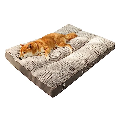 Hundebett, Memory-Schaum, groß, orthopädische Haustiermatratze mit abnehmbarem, waschbarem Bezug, rutschfeste Unterseite, wasserdicht, kaufest, für große, mittelgroße und kleine Hunde (Größe: L 42 x Hundebett, Memory-Schaum, groß, orthopädische Haustiermatratze mit abnehmbarem, waschbarem Bezug, rutschfeste Unterseite, wasserdicht, kaufest, für große, mittelgroße und kleine Hunde (Größe: L 42 x von SHENJIA