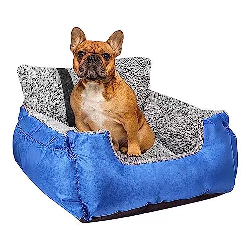 Hundebett für mittelgroße und kleine Hunde im Auto, Haustierbett mit abnehmbarem waschbarem Bezug, quadratisch, flauschig, Plüsch, Hundebett, Möbel, tragbares Hundebett, für drinnen und draußen Hundebett für mittelgroße und kleine Hunde im Auto, Haustierbett mit abnehmbarem waschbarem Bezug, quadratisch, flauschig, Plüsch, Hundebett, Möbel, tragbares Hundebett, für drinnen und draußen von SHENJIA
