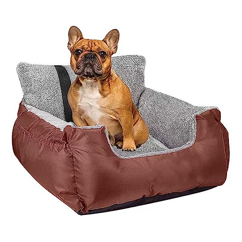 Hundebett für mittelgroße und kleine Hunde im Auto, Haustierbett mit abnehmbarem waschbarem Bezug, quadratisch, flauschig, Plüsch, Hundebett, Möbel, tragbares Hundebett, für drinnen und draußen Hundebett für mittelgroße und kleine Hunde im Auto, Haustierbett mit abnehmbarem waschbarem Bezug, quadratisch, flauschig, Plüsch, Hundebett, Möbel, tragbares Hundebett, für drinnen und draußen von SHENJIA