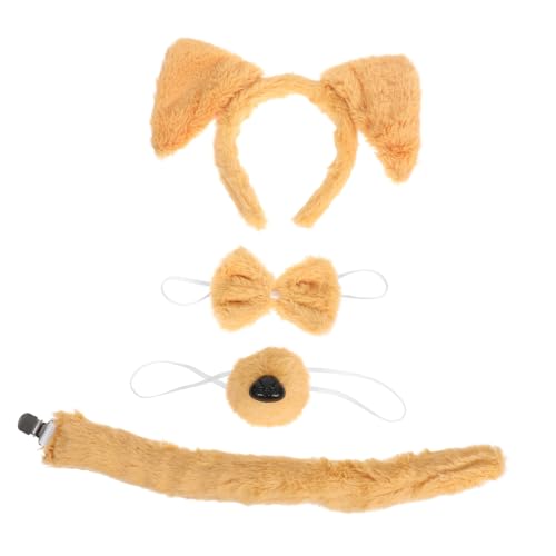 SHERCHPRY 1 Satz Hundekopfband mit Plüschohren und Lustige Tierkostüm Accessoires für Mädchen und Frauen für Karnevalsfeiern und Themenpartys von SHERCHPRY