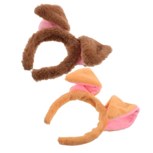 SHERCHPRY 2Stücke Süße Tierohren Kostüm Accessoires für Haustiere für Halloween Partys Familienfeiern Kreative Fotos mit Schlappohren Design von SHERCHPRY