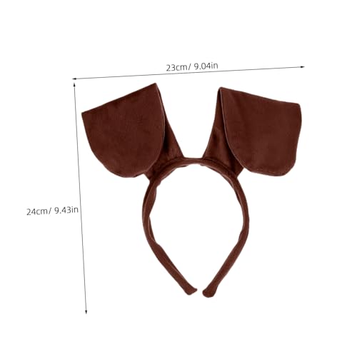 SHERCHPRY Hund Kostüm Set mit Süßem Hunde Haarreif und Fliege Realistisches Welpen Cosplay Zubehör für Karneval Halloween Bühnenauftritte und Partys und Detailreich Gestaltet von SHERCHPRY