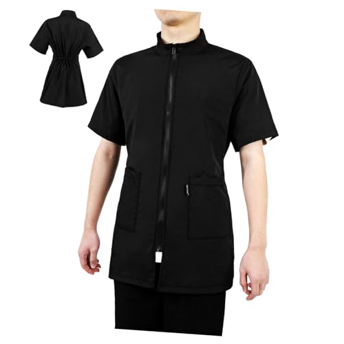 SHERCHPRY Kosmetikerin Overalls Stylist Smock Arbeitsuniform Haustierpflegejacke Produkte Hund Wasserdichter Fellpflegekittel Friseurjacke Friseur Smock Ballaststoff Black SHERCHPRY Kosmetikerin Overalls Stylist Smock Arbeitsuniform Haustierpflegejacke Produkte Hund Wasserdichter Fellpflegekittel Friseurjacke Friseur Smock Ballaststoff Black von SHERCHPRY