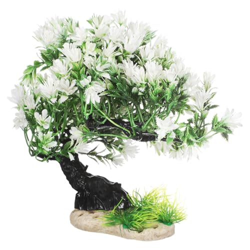 SHERCHPRY Aquarium Baum Schmuck Aus Kunststoff Lebensechtes Aquarium Dekoration Bonsai Baum Modell Für Aquascaping Pflanzenfürs Baumfiguren Für Unterwasserumgebung von SHERCHPRY