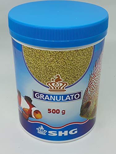 SHG Granulat 500g Granulat Futter Granulat für Süßwasser- und Meeresfische Aquarium von SHG
