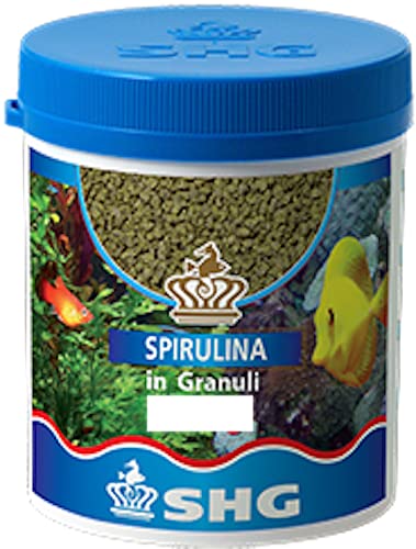SHG Spirulina Granulat 100 g Pflanzenfutter für Fische Süß- und Meerwasseraquarium von SHG