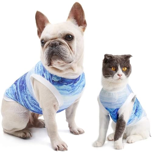 SHIAOMIN Kühlweste für Hunde, sofortige Kühlung, Bulldoggen-Kleidung im Sommer, für kleine bis mittelgroße Hunde und Katzen (groß) von SHIAOMIN