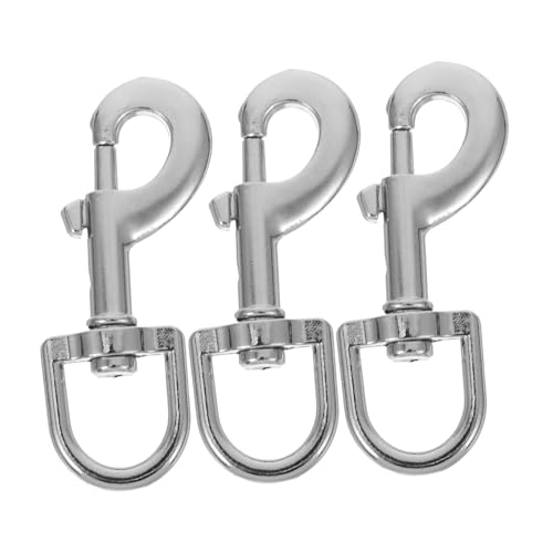 SHINEOFI 3 Stück Galvanisierte Hakenschnalle für Haustiere Haken für Hundeleine Verbindungsstück für die Hundeleine Hundeleinenclips strapazierfähig Zinklegierung Silver SHINEOFI 3 Stück Galvanisierte Hakenschnalle für Haustiere Haken für Hundeleine Verbindungsstück für die Hundeleine Hundeleinenclips strapazierfähig Zinklegierung Silver von SHINEOFI