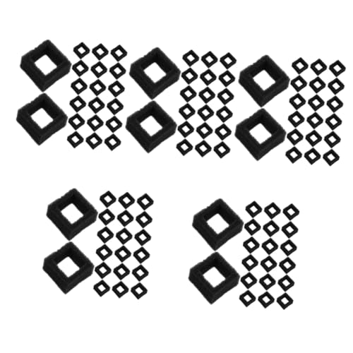 SHINEOFI 5 Sätze Filterelement Wasser Baumwolle Aquarium Brunnen Haustier Wasserspender Filter Ersatz Schwamm Schwarz 20 Stück * 5 SHINEOFI 5 Sätze Filterelement Wasser Baumwolle Aquarium Brunnen Haustier Wasserspender Filter Ersatz Schwamm Schwarz 20 Stück * 5 von SHINEOFI