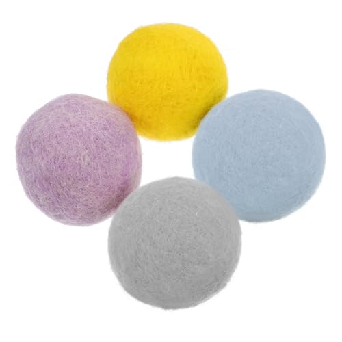 SHINEOFI 5 Sätze Wollfilzball Hundespielzeug Interaktives Interactive Toys Für Katzenspielzeug Welpenspielzeug Für Den Haushalt Hund Interaktive Spielzeuge Plüsch 4 Stück * 5 von SHINEOFI