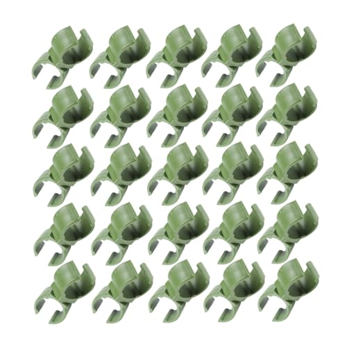 SHINEOFI 50Stücke Pflanzenschnallen Für Gartenstützen Wiederverwendbare Gartenklammern Praktische Pflanzenverbinderschnallen Für Obstgärten Und Gemüseanbau Und Einfach von SHINEOFI
