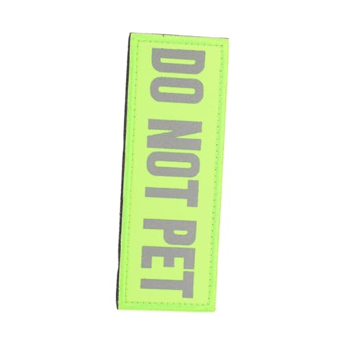 SHINEOFI Abnehmbarer Service Hundeaufnäher Reflektierender Patch Für Hundegeschirr Nylon Nicht Streicheln Aufnäher Vielseitig Einsetzbar Für Geschirre Weste Training von SHINEOFI