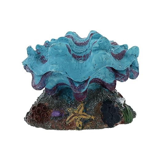 SHINEOFI Aquabubble Shell Ornament Aquarium Deko Mit Sauerstoffstein Für Fischbecken Christophil Und Lebendig Blubbert Luftblasen Für Fische Und Garnelen Langlebig Und Farbecht Aquarium von SHINEOFI