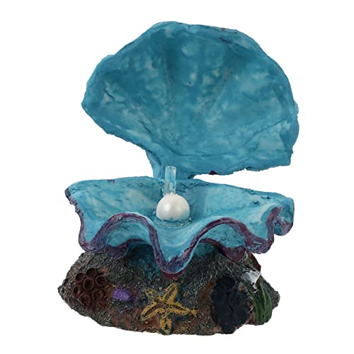 SHINEOFI Aquashell Deko-Ornament Mit Blaseneffekt Wasserbehälter-Kunstwerk Für Fische Lebendige Farben Langlebig Zur Verbesserung Der Sauerstoffversorgung Im Aquarium von SHINEOFI