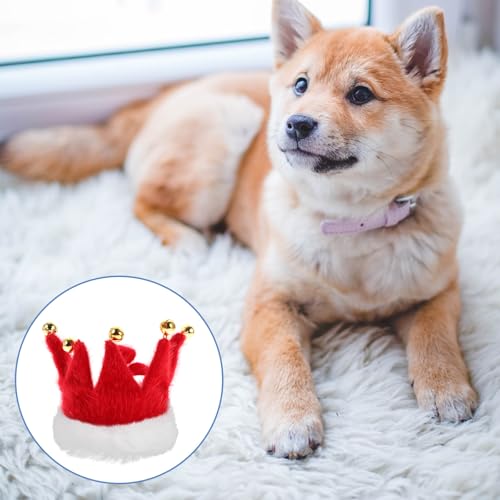 SHINEOFI Weihnachts-haustierschal mit Glöckchen, Dreieckiges Halstuch für Katzen Und Welpen, Festlicher Roter Glöckchenschal für Feiertagskostüm-zubehör, Xs SHINEOFI Weihnachts-haustierschal mit Glöckchen, Dreieckiges Halstuch für Katzen Und Welpen, Festlicher Roter Glöckchenschal für Feiertagskostüm-zubehör, Xs von SHINEOFI