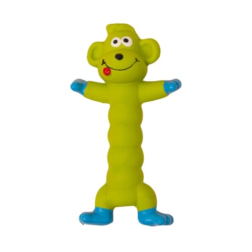 Haustierspielzeug mit guter Zähigkeit, bissfestes Spielzeug, klingende Cartoon-Tierform, robuste Latex-Puppe, Kau-Zähne Hellgrün von SHINROAD