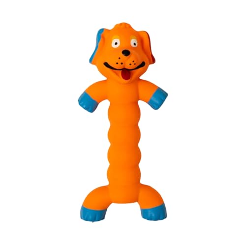 Haustierspielzeug mit guter Zähigkeit, bissfestes Spielzeug, klingende Cartoon-Tierform, robuste Latex-Puppe, Kauspielzeug Backenzähne Orange Haustierspielzeug mit guter Zähigkeit, bissfestes Spielzeug, klingende Cartoon-Tierform, robuste Latex-Puppe, Kauspielzeug Backenzähne Orange von SHINROAD