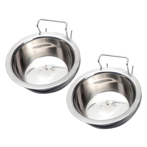 Kaufester Futternapf für Hunde, langlebige Kiste, hier ist ein Produkttitel zum Auflisten, Edelstahl, hängende Haustierhütte, 2 Stück, Wasser-Futterspenderhalter, sichere L Kaufester Futternapf für Hunde, langlebige Kiste, hier ist ein Produkttitel zum Auflisten, Edelstahl, hängende Haustierhütte, 2 Stück, Wasser-Futterspenderhalter, sichere L von SHINROAD