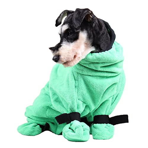 SHINROAD Bademantel für Hunde, mit Reißverschluss, wasserabsorbierend, mittelgroß, Größe XS von SHINROAD
